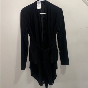 Windsor Black Draped Blazer